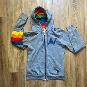 Aviator Nation hooded zip sweatshirt size M